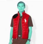 new style polo ralph lauren veste sans manches 2013 hommes big polo star rouge